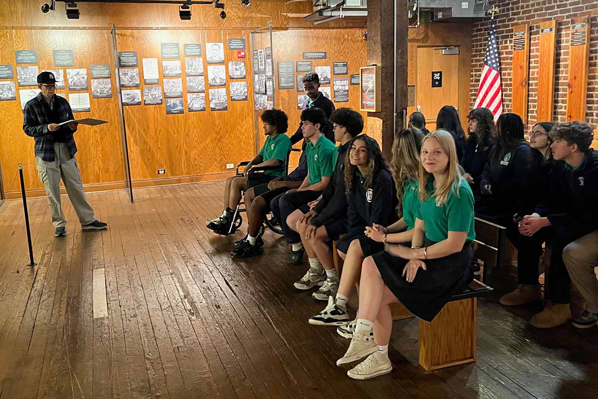 Banner Christian Upper School students toured the Virginia Holocaust Museum during the spring semester.