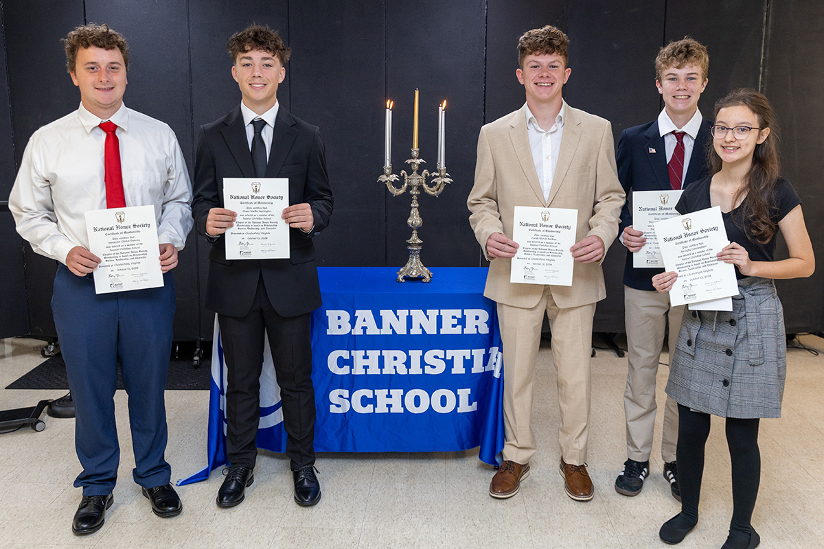 Banner Christian Students Earn National Honor Society Induction