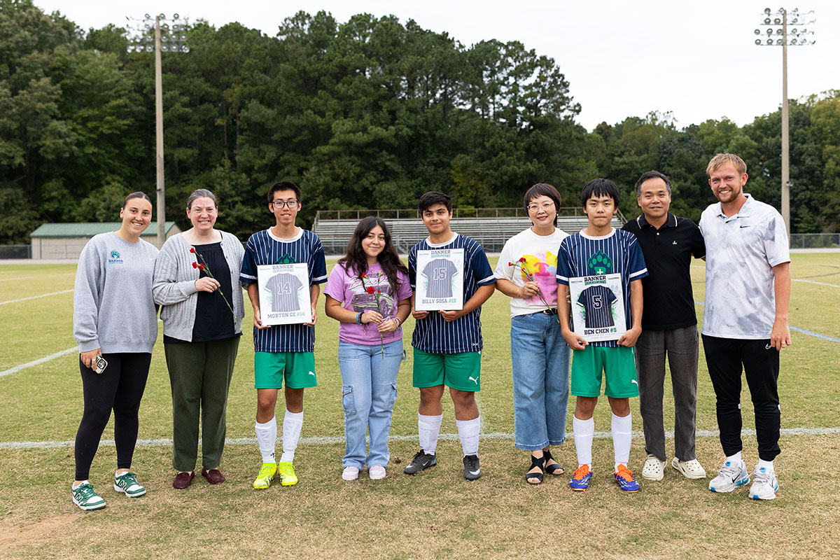Boys' Soccer Honors Three Student-Athletes on Senior Night
