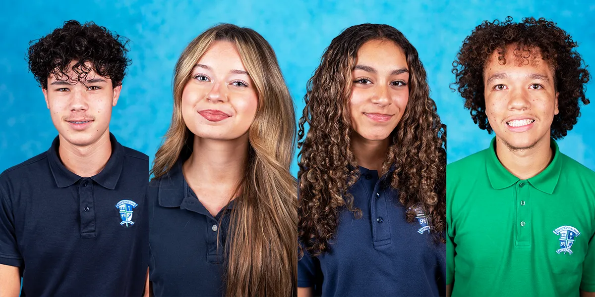 Banner Christian Honors Leaders and Athletes of the Month for the month of August.