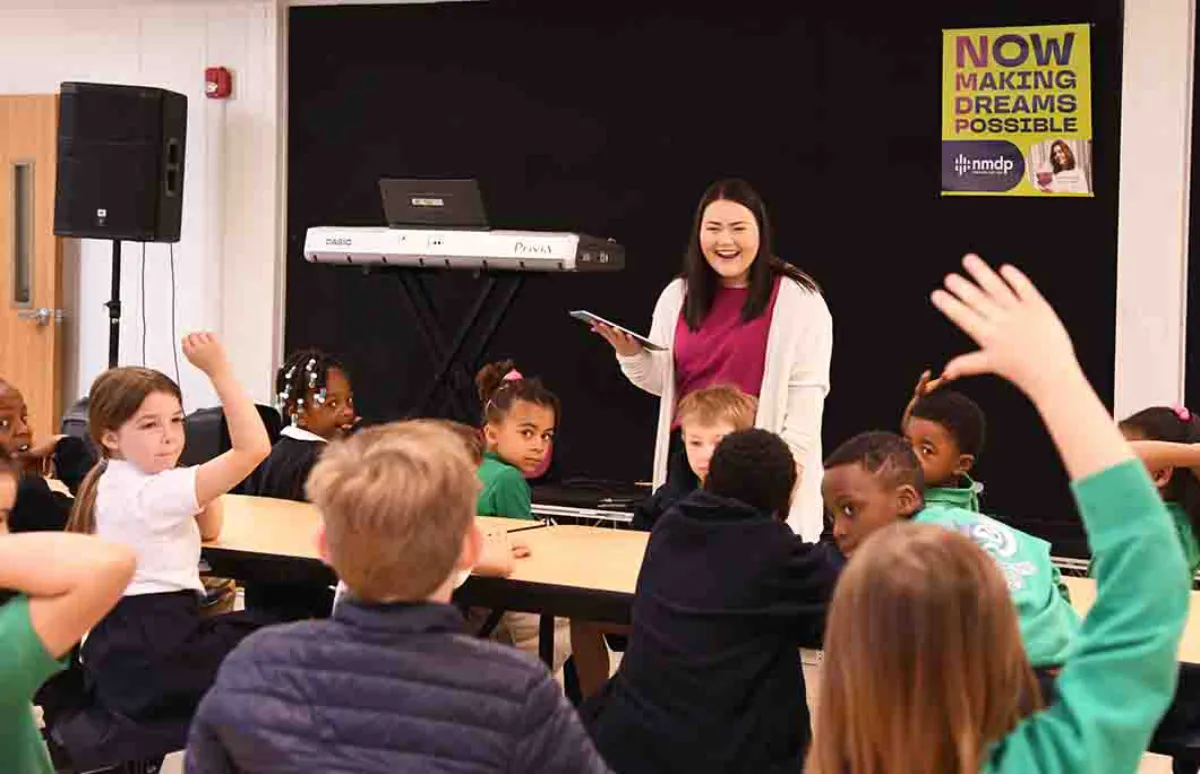 Mrs. Tessie Hamilton, children’s director at the Chapel, spoke at Banner Christian's Lower School Chapel.